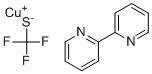 Copper(1+) trifluoromethanethiolate - 2,2'-bipyridine (1:1:1) molecular structure (CAS 1413732-47-4)