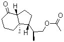 结构式 CAS# 141411-00-9, [1R-[1alpha(S*),3abeta,7aalpha]]-1-[2-(乙酰氧基)-1-甲基乙基]八氢-7a-甲基-4H-茚-4-酮