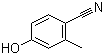 4-Hydroxy-2-methylbenzonitrile molecular structure (CAS 14143-26-1)