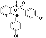 N-[2-[(4-Hydroxyphenyl)amino]-3-pyridyl]-4-methoxybenzenesulfonamide molecular structure (CAS 141430-65-1)