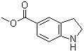 结构式 CAS# 141452-01-9, 吲哚啉-5-甲酸甲酯