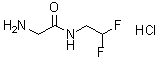 2-Amino-N-(2,2-difluoroethyl)acetamide hydrochloride (1:1) molecular structure (CAS 1414642-43-5)