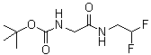 N-[2-[(2,2-Difluoroethyl)amino]-2-oxoethyl]carbamic acid 1,1-dimethylethyl ester molecular structure (CAS 1414642-52-6)