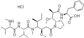 Monomethylauristatin F Hydrochloride molecular structure (CAS 1415246-68-2)