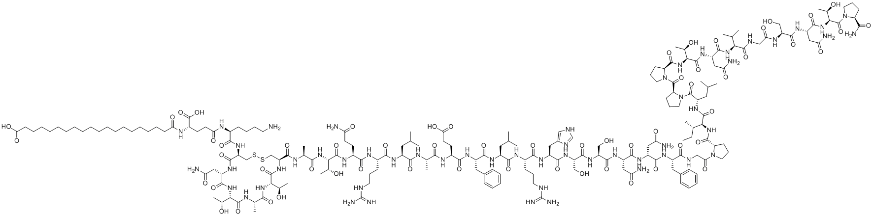 Cagrilintide molecular structure (CAS 1415456-99-3)