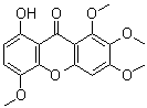 structure of CAS# 1415795-51-5, Angustin B;8-Hydroxy-1,2,3,5-tetramethoxy-9H-xanthen-9-one