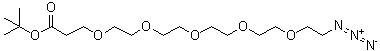 18-Azido-4,7,10,13,16-pentaoxaoctadecanoic acid 1,1-dimethylethyl ester molecular structure (CAS 1415800-41-7)