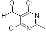 4,6-Dichloro-2-methyl-5-pyrimidinecarboxaldehyde molecular structure (CAS 14160-91-9)