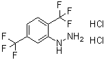 [2,5-Bis(trifluoromethyl)phenyl]hydrazine hydrochloride (1:2) molecular structure (CAS 1416372-13-8)