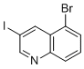 5-Bromo-3-iodoquinoline molecular structure (CAS 1416438-35-1)