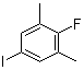 1-Iodo-4-fluoro-3,5-dimethylbenzene molecular structure (CAS 1416549-07-9)