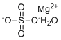 Magnesium sulfate monohydrate molecular structure (CAS 14168-73-1)
