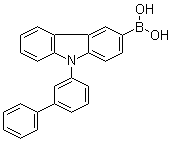 结构式 CAS# 1416814-68-0, (9-[1,1'-联苯]-3-基-9H-咔唑-3-基)硼酸