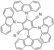 结构式 CAS# 1416881-53-2, 2,3,5,6-四-9H-咔唑-9-基-1,4-苯二甲腈