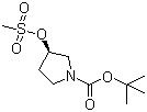 (R)-1-Boc-3-methanesulfonyloxypyrrolidine molecular structure (CAS 141699-57-2)