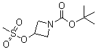 tert-Butyl 3-[(methylsulfonyl)oxy]azetane-1-carboxylate molecular structure (CAS 141699-58-3)