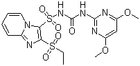 Sulfosulfuron molecular structure (CAS 141776-32-1)