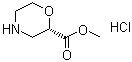 (2S)-2-Morpholinecarboxylic acid methyl ester hydrochloride (1:1) molecular structure (CAS 1417789-45-7)