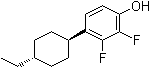 4-(trans-4-Ethylcyclohexyl)-2,3-difluorophenol molecular structure (CAS 1418016-19-9)