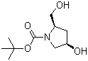 tert-Butyl (2R,4R)-4-hydroxy-2-(hydroxymethyl)-1-pyrrolidinecarboxylate molecular structure (CAS 141850-54-6)