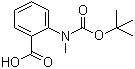 2-[[(1,1-Dimethylethoxy)carbonyl]methylamino]benzoic acid molecular structure (CAS 141871-02-5)