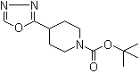 结构式 CAS# 1419075-88-9, 4-(1,3,4-恶二唑-2-基)-1-哌啶羧酸叔丁酯