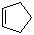 Cyclopentene molecular structure (CAS 142-29-0)
