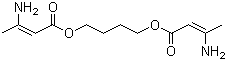 structure of CAS# 14205-47-1, 3-Amino-2-butenoic acid (1,4-butanediyl) ester