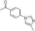 1-(4-(4-Methyl-1H-imidazol-1-yl)phenyl)ethanone molecular structure (CAS 142161-53-3)