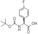 (alphaS)-alpha-[[(1,1-Dimethylethoxy)carbonyl]amino]-4-fluorobenzeneacetic acid molecular structure (CAS 142186-36-5)
