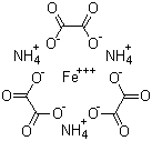 Ferric ammonium oxalate molecular structure (CAS 14221-47-7)