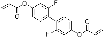 2-Propenoic acid 1,1'-(2,2'-difluoro[1,1'-biphenyl]-4,4'-diyl) ester molecular structure (CAS 1422344-84-0)