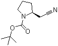 (S)-tert-Butyl 2-(cyanomethyl)pyrrolidine-1-carboxylate molecular structure (CAS 142253-50-7)