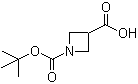 1-N-Boc-3-Azetidinecarboxylic acid molecular structure (CAS 142253-55-2)