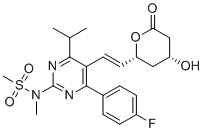 Rosuvastatin (3R,5R)-Lactone molecular structure (CAS 1422954-11-7)