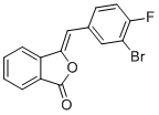 (Z)-3-(3-Bromo-4-fluorobenzylidene)isobenzofuran-1(3H)-one molecular structure (CAS 1423030-14-1)