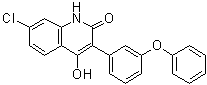 7-Chloro-4-hydroxy-3-(3-phenoxyphenyl)-2(1H)-quinolinone molecular structure (CAS 142326-59-8)
