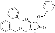 2,3,5-三-O-(苯基甲基)-D-阿拉伯糖酸gamma-内酯分子结构 (CAS 14233-64-8)