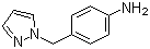 4-(1H-Pyrazol-1-ylmethyl)aniline molecular structure (CAS 142335-61-3)