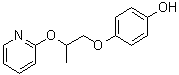 4-[2-(2-Pyridinyloxy)propoxy]phenol molecular structure (CAS 142346-93-8)