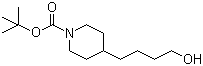 4-(4-Hydroxybutyl)piperidine-1-carboxylic acid tert-butyl ester molecular structure (CAS 142355-83-7)