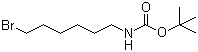 structure of CAS# 142356-33-0, 6-(Boc-amino)hexyl bromide;N-Boc-6-bromohexylamine