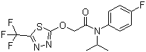 structure of CAS# 142459-58-3, Flufenacet;N-(4-Fluorophenyl)-N-isopropyl-2-[5-(trifluoromethyl)-1,3,4-thiadiazol-2-yloxy]acetamide