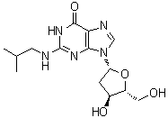 N2-Isobutyl-2'-deoxyguanosine molecular structure (CAS 142554-22-1)