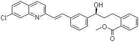 structure of CAS# 142569-69-5, Methyl [E]-2-[3-(S)-[3-[2-(7-Chloro-2-quinolinyl)ethenyl]phenyl]-3-hydroxypropyl]benzoate