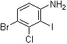 结构式 CAS# 1426566-90-6, 4-溴-3-氯-2-碘苯胺