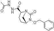 (2S,5R)-7-Oxo-6-(phenylmethoxy)-1,6-diazabicyclo[3.2.1]octane-2-carboxylic acid 2-acetylhydrazide molecular structure (CAS 1426572-71-5)