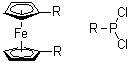 1,1'-Bis(dichlorophosphino)ferrocene molecular structure (CAS 142691-70-1)