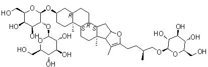 Timosaponin B molecular structure (CAS 142759-74-8)