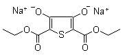 3,4-Dihydroxy-2,5-thiophenedicarboxylic acid 2,5-diethyl ester sodium salt molecular structure (CAS 14282-56-5)